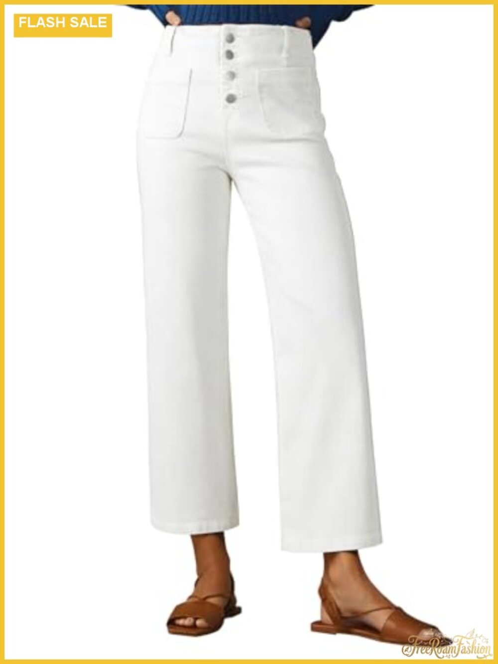 High Waisted Wide Leg Jeans Baggy Pants with Pockets